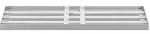 vidaXL Ersatzkopf f&uuml;r Gartenrechen Silber 75 x 25 x 6 cm Edelstahl