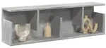 vidaXL Wandschrank 100x20x30 cm Betongrau Holzwerkstoff