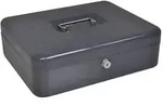 vidaXL Sicherheitsbox Dunkelgrau Stahl Mittel Tragbare Sicherheitsbox