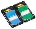 Post-it Haftmarker Index, 25,4 x 43,2 mm, gr&uuml;n/blau, Vorteil