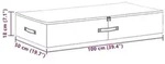 vidaXL Aufbewahrungsbox 6 pcs Grau 100 x 50 x 18 cm Vliesstoff
