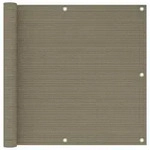 vidaXL Balkon-Sichtschutz Taupe 90x300 cm HDPE