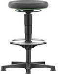 Drehhocker Supertect Sitzh&ouml;he 530 - 750 mm mit Gleiter und Fu&szlig;ring