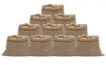 vidaXL Jutes&auml;cke 10 Stk. 100x110 cm 100% Jute 220 g/m2