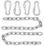 2 x 230kg H&auml;ngesessel Kette - 50cm Aufh&auml;ngung 4 Karabiner - Schaukel...