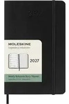 Wochenkalender 12 Monate Pocket A6 1 Woche/Seiten horizontal weicher Einband schwarz