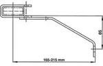 Wandhalter verstellbar 165-215 mm Edelstahl V4A