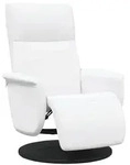 vidaXL Massage Relaxsessel Wei&szlig; Kunstleder