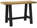 vidaXL Schreibtisch NOAIN A-Form-Beine 120x50x75 cm Massivholz Kiefer