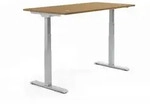 Schreibtisch 1200x605-1255x800mm Platte Nuss Gestell si