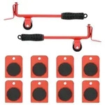 vidaXL M&ouml;belrollen 8 St&uuml;ck mit Hebern Rot 9,8x7,5x3 cm 150 kg