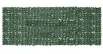 vidaXL Balkon-Sichtschutz mit Dunkelgr&uuml;nen Bl&auml;ttern 400x150 cm