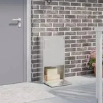 vidaXL Paketdropbox 44x22x82 cm Edelstahl