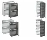 kerkmann Regal ARTLINE, 5 B&ouml;den, (B)410 mm, wei&szlig;