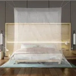 Intirilife M&uuml;ckennetz zum Schutz vor M&uuml;cken und Insekten in Wei&szlig; - 200 x 220...
