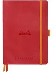 Rhodia Goalbook A5 120 Bl elfenbein 90g, Dot/punktkariert Mohnrot 117753C