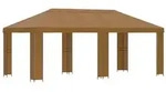 vidaXL Garten Pavillon 6 x 3 m Beige Polyester und Stahl 190