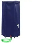vidaXL Wassertank mit Wasserhahn Faltbar 100 L PVC