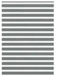 vidaXL Zebrarollo Dunkelgrau 160x200 cm Stoffbreite 155,9 cm Polyester