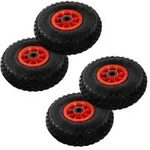 vidaXL Sackkarrenr&auml;der 4 Stk. Gummi 3,00-4 (245x82)