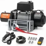 VEVOR Elektrische Seilwinde, 18.000 lb, 12 V DC LKW-Winde mit &Phi;7/16 Zoll x 85...