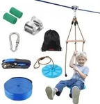 VEVOR Zipline f&uuml;r Kinder & Erwachsene, 16,7 m Zipline-Sets bis zu 150 kg,