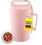 ROTPUNKT Isolierbecher - Dirk 850 - Gro&szlig;e &Ouml;ffnung - Lunchbox mit L&ouml;ffel - 12h