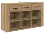 vidaXL Sideboard Artisan-Eiche 100 x 30 x 59,5 cm Holzwerkstoff