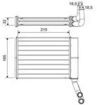 Valeo 811597 W&auml;rmetauscher, Innenraumheizung