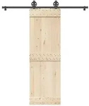 vidaXL Schiebet&uuml;rbeschlag-Set 183 cm Stahl Schwarz