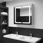 vidaXL LED-Spiegelschrank f&uuml;rs Bad 80x12,2x68 cm