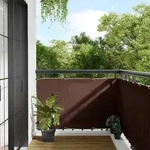 vidaXL Balkon-Sichtschutz Braun 90x800 cm 100 % Polyester-Oxford