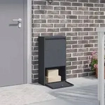 vidaXL Paketdropbox Anthrazit 44x22x82 cm Stahl