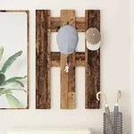 vidaXL Wandmontierter nachttisch Altholz 65 x 3 x 100 cm Holzwerkstoff