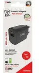 2GO Ladeger&auml;t 20W 2-Port 1x USB-A u. 1x USB-C schwarz Multimedia-Technik