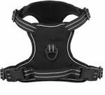 vidaXL Hundegeschirr Reflektierend Verstellbar Schwarz XL