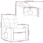vidaXL Massagesessel Relaxsessel Grau Kunstleder