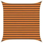 vidaXL Sonnensegel Orange und Braun 2,5 x 2,5 m 100 % Polyester Oxford