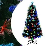 vidaXL K&uuml;nstlicher Weihnachtsbaum mit 160 LEDs Gr&uuml;n 150 cm PVC