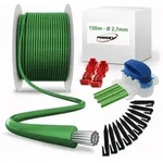 Powery Reparatur-Set mit 150m Begrenzungskabel 2,7mm, 200 Haken, 10 Verbinder, 4
