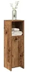 vidaXL Badschrank Altholz-Optik 30x30x95 cm Holzwerkstoff