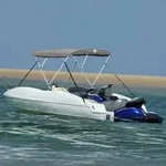 vidaXL 3-Bow Bimini-Top mit Mesh-Seitenteilen 183x(185-198)x137 cm