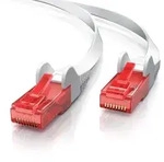 CSL Cat 6 Flachband LAN Kabel, UTP Schimung, Gigabit 1000 Mbit/s, Patchkabel