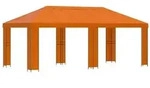 vidaXL Garten Pavillon 6 x 3 m Orange Polyester und Stahl 190