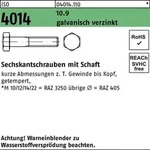 Sechskantschraube ISO 4014 Schaft M24x 90 10.9 galv.verz. 10 St&uuml;ck