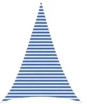 vidaXL Sonnensegel Blau und Wei&szlig; 3 x 4 x 4 m HDPE