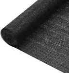 vidaXL Zaunblende Schwarz 2x10 m HDPE 75 g/m2