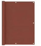 vidaXL Balkon-Sichtschutz Terrakotta-Rot 120x400 cm Oxford-Gewebe