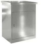 vidaXL Paketdrop-Box Schwarz 47,5 x 38 x 59 cm Verzinkter Stahl