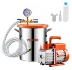 VEVOR 11,36L Vakuumkammer & 3,5 CFM Pumpe, Edelstahlkammer, einstufiges